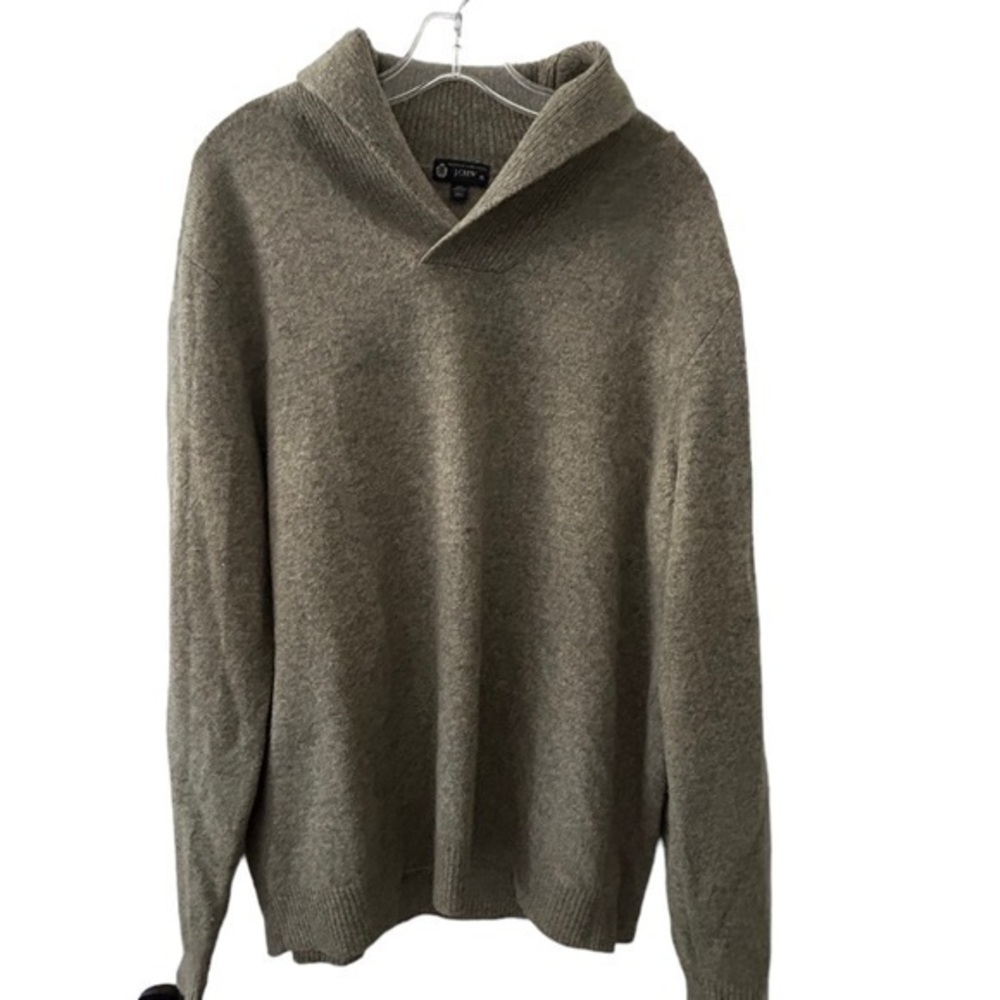 J Crew Men's 100% Lambs Wool Cowl Neck Sweater Size XL - Picture 2 of 6